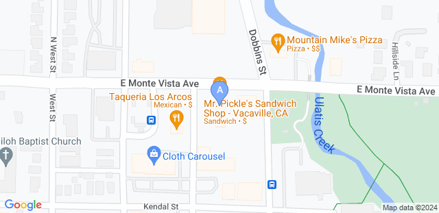 Map to APEX Grappling Vacaville